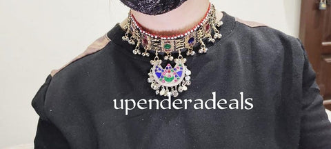 Afghani Tribal kuchi Ethnic Choker Necklace