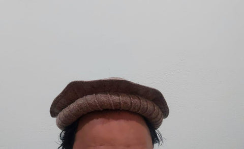 Brown pakol cap pakol hat pakul cap pakul hat afghani hat Wool kausia hat chitrali topi wool stylish winter hat skull cap unisex hat