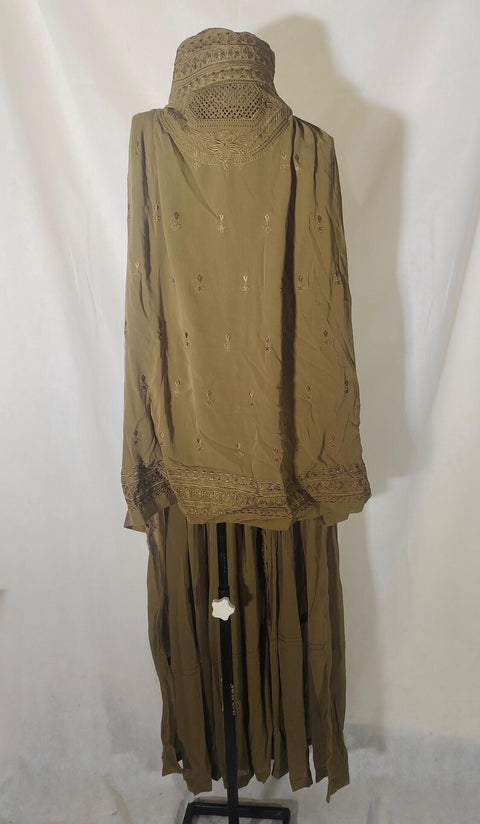 Afghan Abaya Veils Muslim Scarf Afghan Women Burqa-Abaya Islamic Kaftan Muslim Hijab Islamic Kaftan Afghan ladies topi Burqa Jilbab abaya