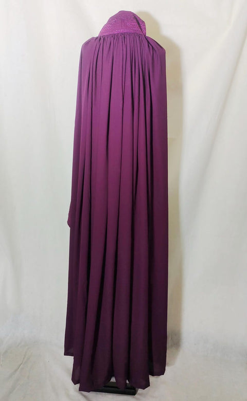 Purple Afghan Abaya Veils Muslim Scarf Women Burqa Abaya Islamic Kaftan Muslim Hijab Islamic Kaftan Afghan ladies topi Burqa Jilbab abaya