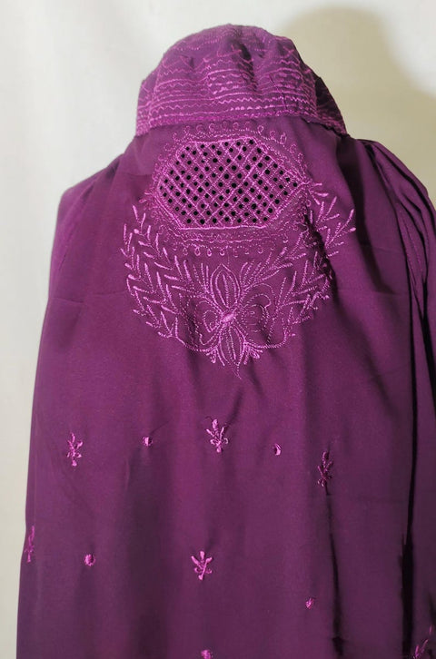 Purple Afghan Abaya Veils Muslim Scarf Women Burqa Abaya Islamic Kaftan Muslim Hijab Islamic Kaftan Afghan ladies topi Burqa Jilbab abaya
