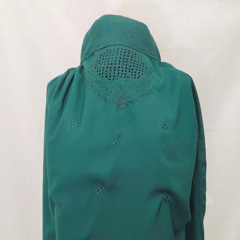 Green Afghan Abaya Veils Muslim Scarf Women Burqa Abaya Islamic Kaftan Muslim Hijab Islamic Kaftan Afghan ladies topi Burqa Jilbab abaya