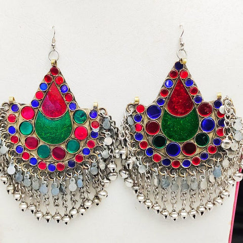 Afghan Tribal Handmade tribal kuchiEarrings  Oversized Earrings, Afghan Earrings, Tribal jewelry, Boho jewelry, Perfect Gift For Her