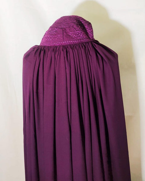 Purple Afghan Abaya Veils Muslim Scarf Women Burqa Abaya Islamic Kaftan Muslim Hijab Islamic Kaftan Afghan ladies topi Burqa Jilbab abaya