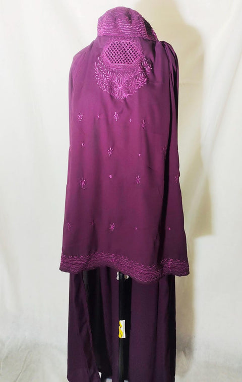 Purple Afghan Abaya Veils Muslim Scarf Women Burqa Abaya Islamic Kaftan Muslim Hijab Islamic Kaftan Afghan ladies topi Burqa Jilbab abaya