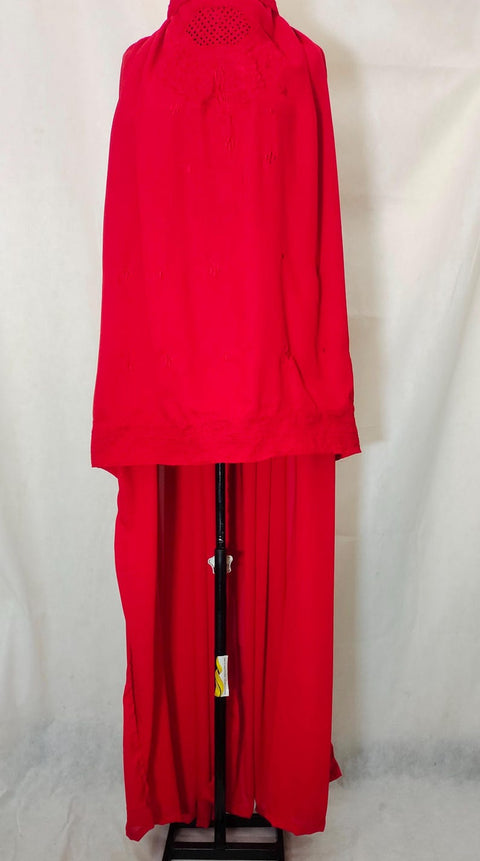 Red Afghan Abaya Veils Muslim Scarf Women Burqa Abaya Islamic Kaftan Muslim Hijab Islamic Kaftan Afghan ladies topi Burqa Jilbab abaya