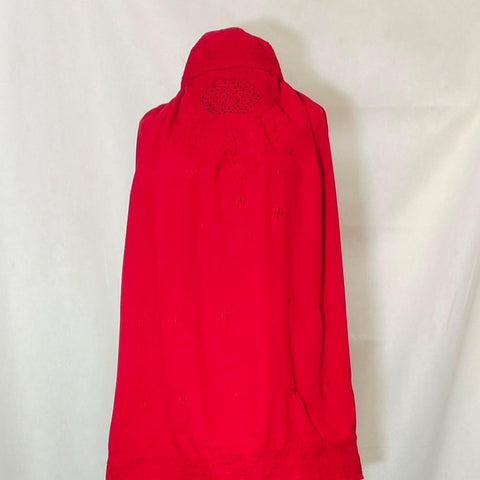 Red Afghan Abaya Veils Muslim Scarf Women Burqa Abaya Islamic Kaftan Muslim Hijab Islamic Kaftan Afghan ladies topi Burqa Jilbab abaya