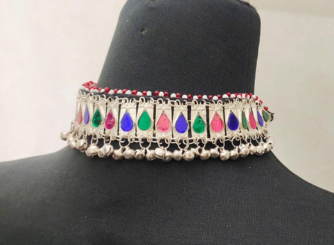 Pair Afghan jewelry anklet Tribal Anklets Pair, Afghan Kuchi Bells Anklets, Boho Anklets, Body Jewelry, Foot Jewelry, Tribal Jewelry,