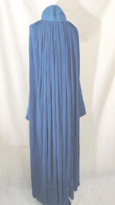 Light Blue Afghan Abaya Veils Muslim Scarf  Women Burqa Abaya Islamic Kaftan Muslim Hijab Islamic Kaftan ladies topi Burqa Jilbab abaya