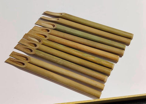10 Pcs 12MM Bamboo Reed Calligraphy Pen Set Handmade Calligraphy bamboo pen English Arabic Calligraphy pen qalam kalam artist pen