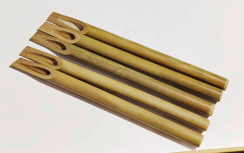 10 Pcs 12MM Bamboo Reed Calligraphy Pen Set Handmade Calligraphy bamboo pen English Arabic Calligraphy pen qalam kalam artist pen