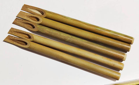 10 Pcs 12MM Bamboo Reed Calligraphy Pen Set Handmade Calligraphy bamboo pen English Arabic Calligraphy pen qalam kalam artist pen