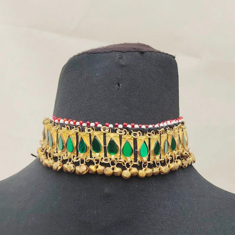 Gold color Afghan Jewellery Necklace  afghan tribal kuchi necklace choker