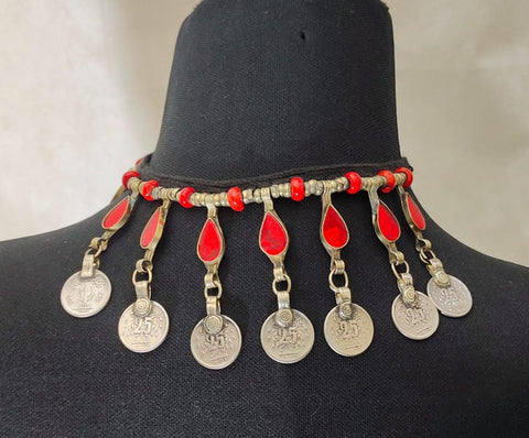 Afghan handmade tribal necklace  afghan handmade jewelry necklace choker