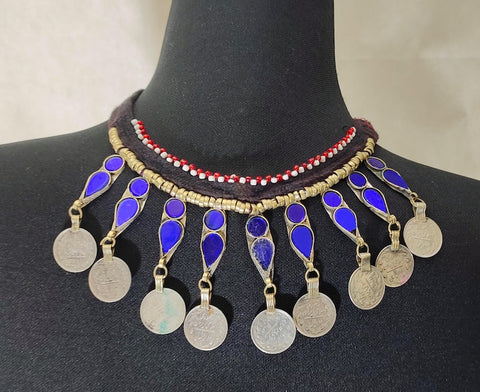 Afghan handmade tribal necklace  afghan handmade jewelry necklace choker